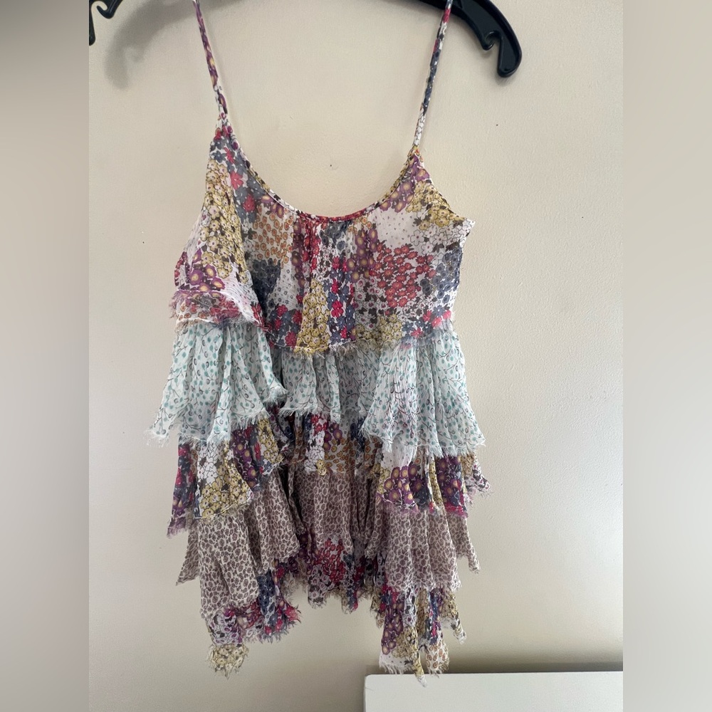 Patchwork  Ruffled Tiered top - Picture 4 of 5